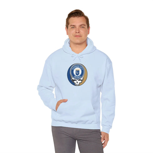 Kansas City Royals Grateful Dead Unisex Heavy Blend Hoodie - Hooded Sweatshirt - StealieShop